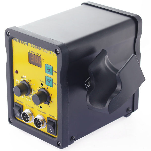 Паяльная станция 2 в 1 МЕГЕОН 00680 купить по низкой цене | МАКСПРОФИТ