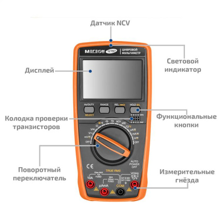 Цифровой мультиметр МЕГЕОН 12797 купить по низкой цене | МАКСПРОФИТ