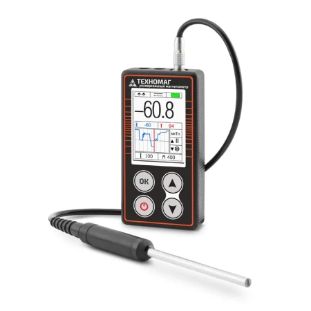 Универсальный магнитометр Техно-НДТ ТЕХНОМАГ с преобразователем П-1М тесламетра и образцом купить по низкой цене | МАКСПРОФИТ